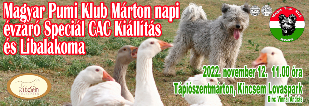 Márton napi évzáró CAC , Tenyészszemle, Tápiószentmárton, Attila domb