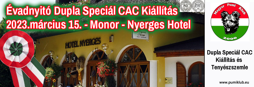 Évadnyitó Dupla CAC Kiállítás és Tenyészszemle